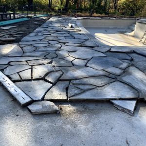 Hardscaping - Flagstone Pool Deck 1